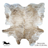 Alfombra Cuero Natural Talla 4XL / 2,36 x 2,20 mts.
