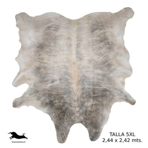 Alfombra Cuero Natural Talla 5XL / 2,44 x 2,42 mts.
