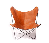 Silla BKF Butterfly - Funda Cuero Tapicería Whisky Vintage