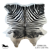 Alfombra Cebra Cuero Natural Animal Print, Talla XXL / 2,20 X 1,82 mts.
