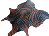 Alfombra Cebra Cuero Natural Animal Print, Talla XL / 2,02 x 1,80 mts.