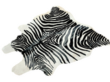 Alfombra Cebra Cuero Natural Animal Print, Talla XXL / 2,05 X 1,95 mts.