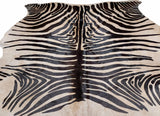 Alfombra Cebra Cuero Natural Animal Print, Talla XXL / 2,34 X 1,84 mts.