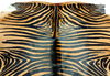 Alfombra Cebra Cuero Natural Animal Print, Talla XXXL / 2,34 x 2,04 mts.