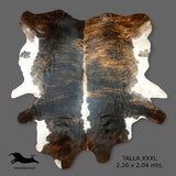 Alfombra Cuero Natural Talla XXXL / 2,26 x 2,04 mts.
