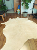 Alfombra Cuero Natural Talla L / 1,80 x 1,76 mts.