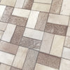 Alfombra Cuero Patchwork Rectángulos 5 x 10 cms. 1,80 x 2,40 mts.